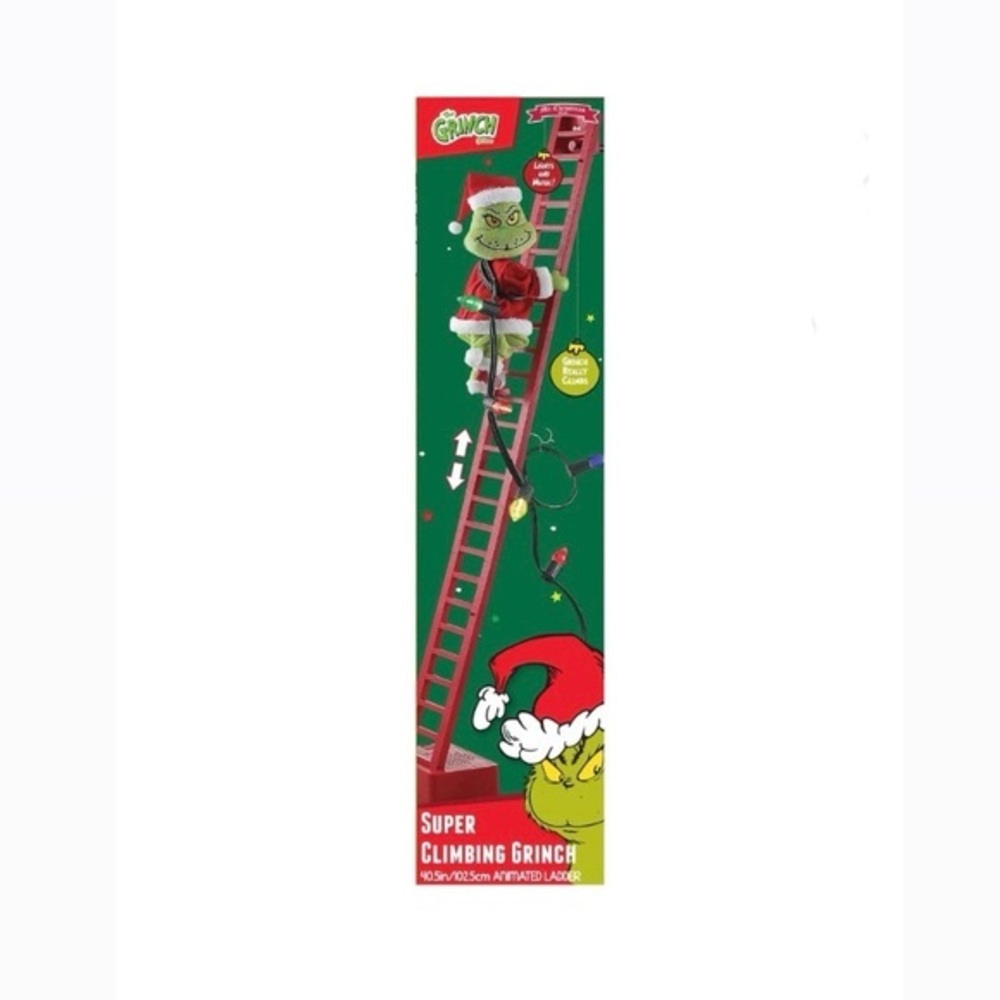 NIB. DR. SEUSS The Grinch 40” Animated Grinch Climber